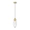 Z-Lite Arden Pendant, 1-Light, 4.5 In.W x 12 In.H, Rubbed Brass/Clear 651P-RB - alternate 8